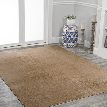 Twyla Classic Solid Low-Pile Machine-Washable Area Rug